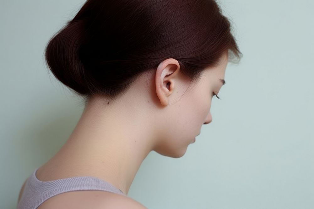 Tattoo adult contemplation hairstyle. AI generated Image by rawpixel.
