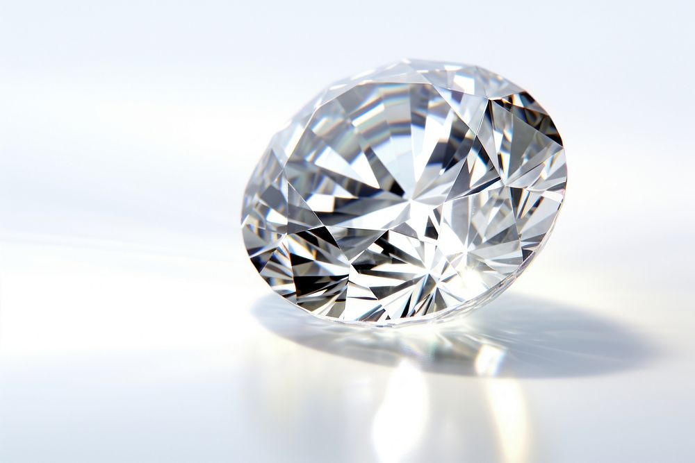 Diamond gemstone jewelry crystal. AI generated Image by rawpixel.