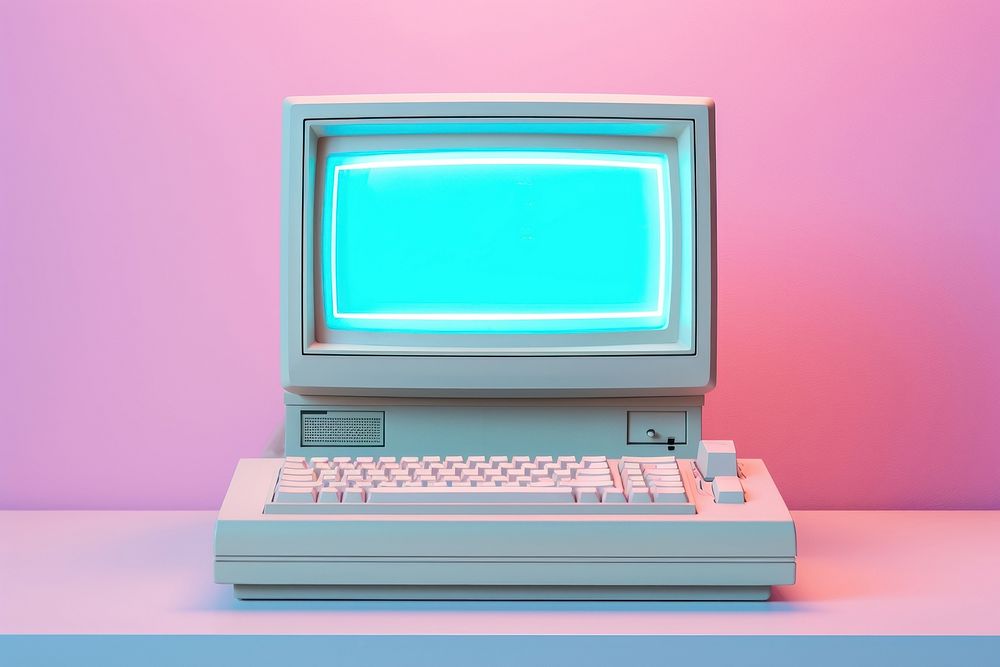 Retro computer screen electronics technology. AI generated Image by rawpixel.