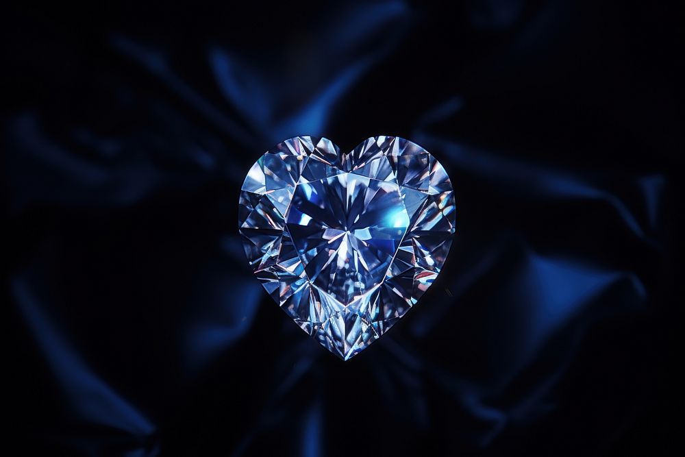 Diamond gemstone jewelry illuminated. AI generated Image by rawpixel.