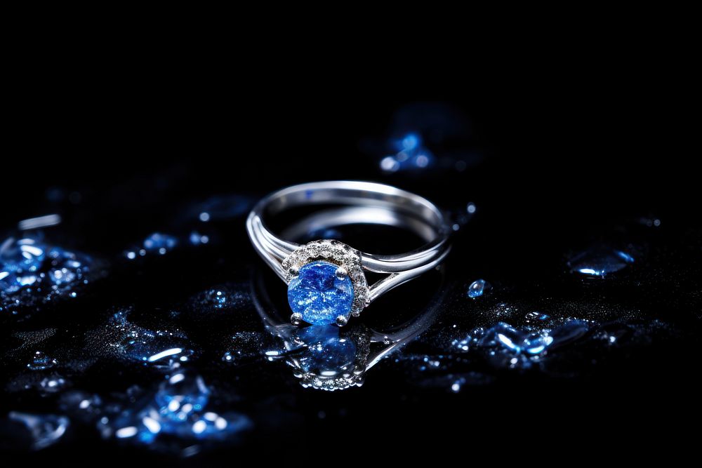 Diamond gemstone jewelry ring. AI generated Image by rawpixel.