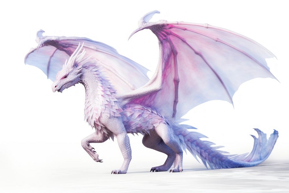 Dragon dragon animal white background. AI generated Image by rawpixel.