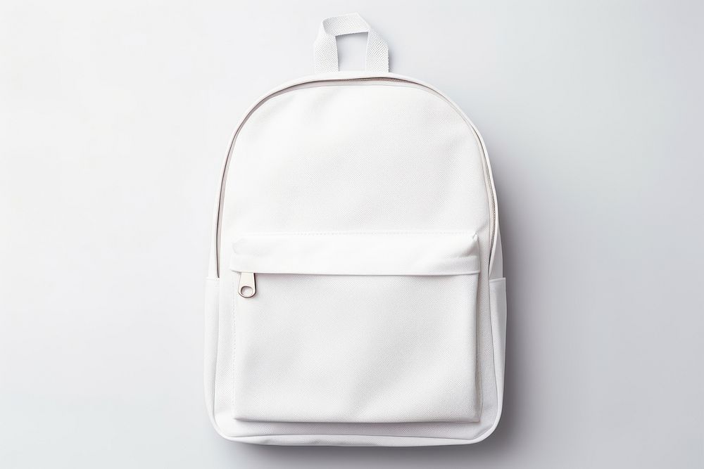 Backpack white. AI generated Image by rawpixel.