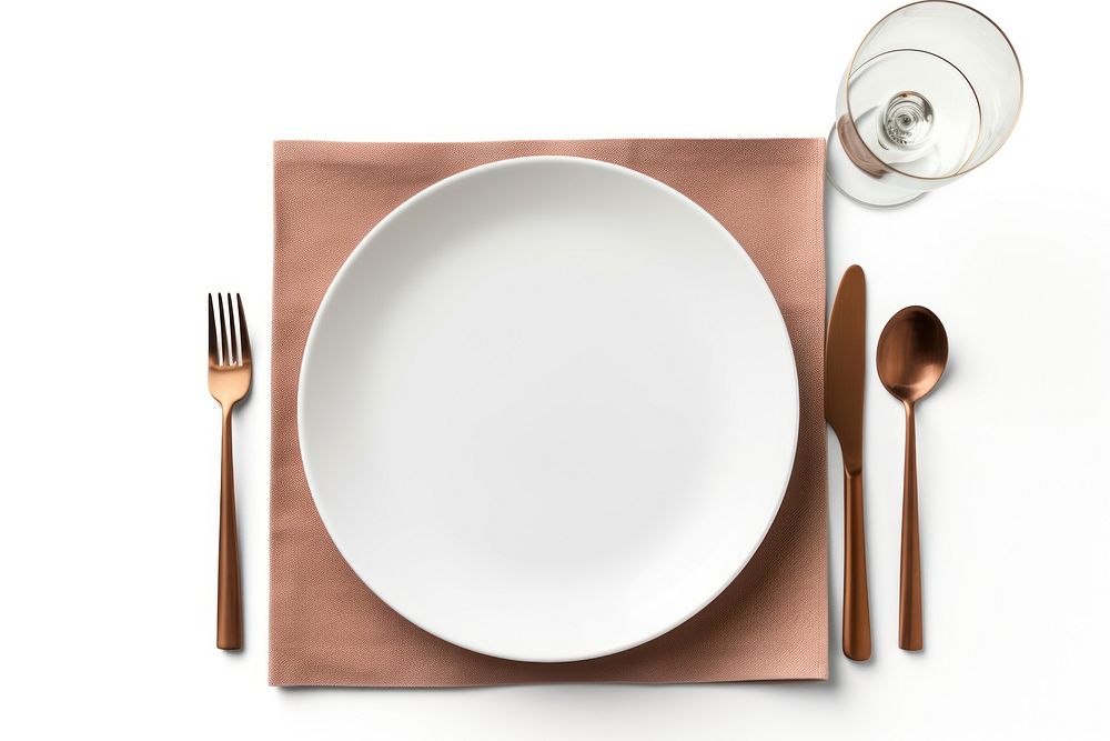 Dining table dining plate spoon. AI generated Image by rawpixel.