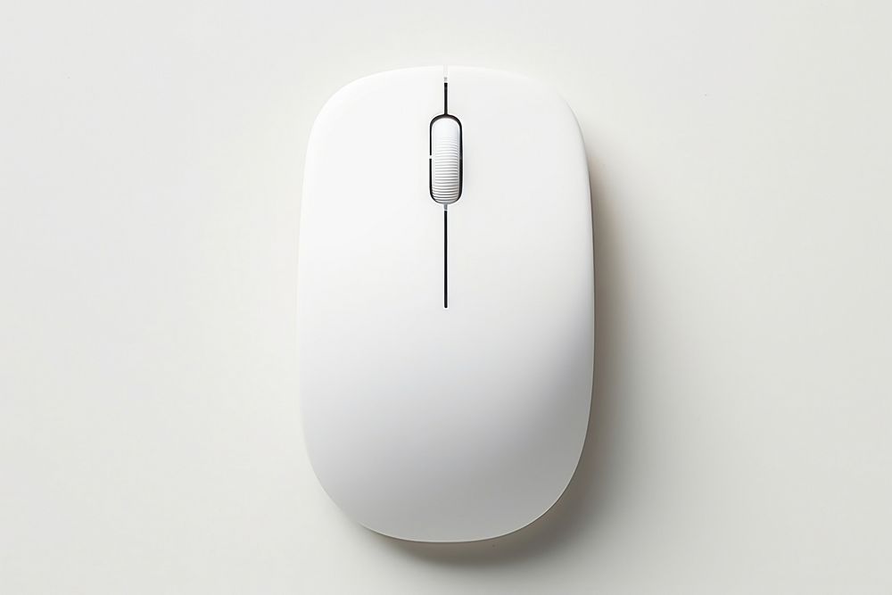 Wireless mouse white electronics. AI generated Image by rawpixel.
