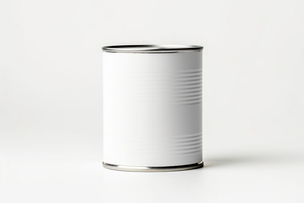 White tin container. AI generated Image by rawpixel.