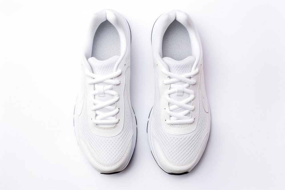 Athletic shoes footwear white. AI generated Image by rawpixel.