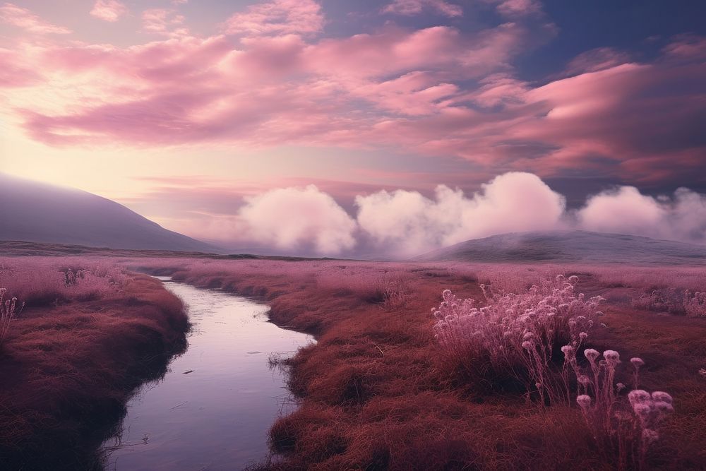 Eldritch Moors land landscape outdoors. AI generated Image by rawpixel.