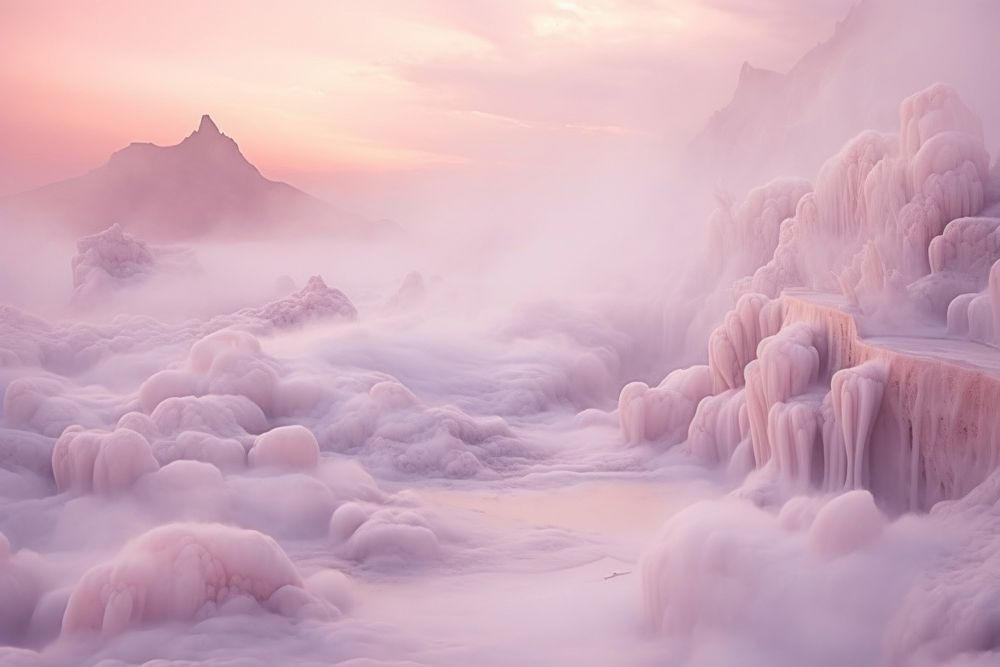 Landscape outdoors nature snow. AI generated Image by rawpixel.