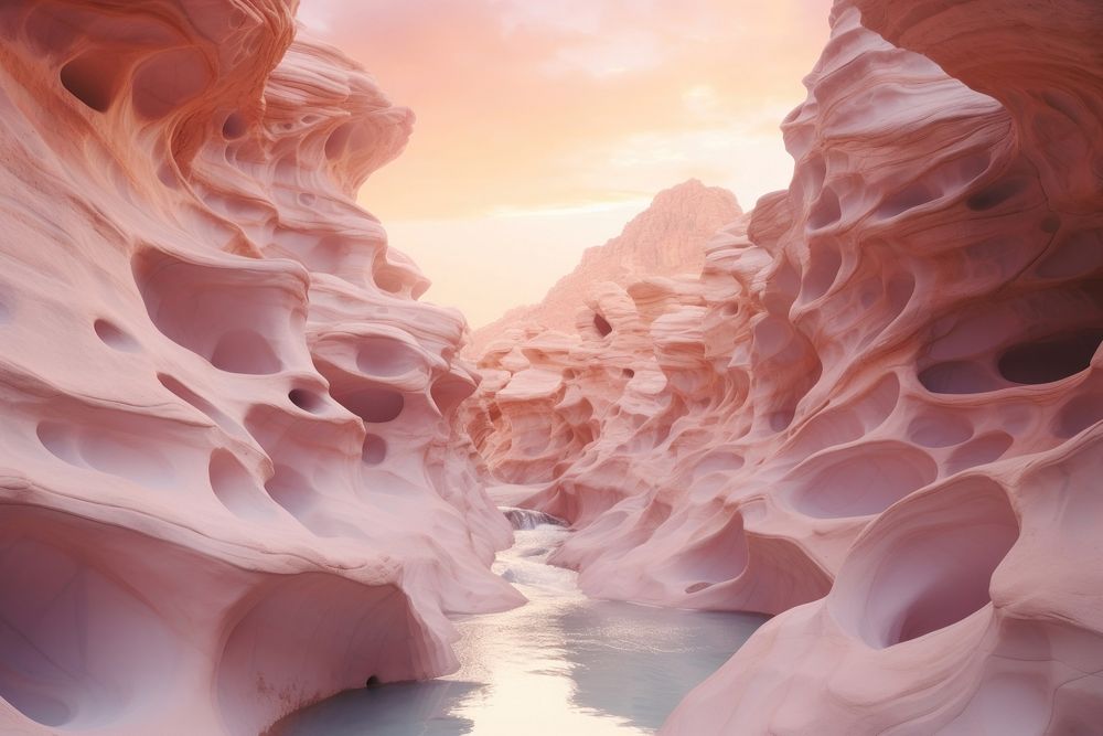 Landscape outdoors nature canyon. AI generated Image by rawpixel.