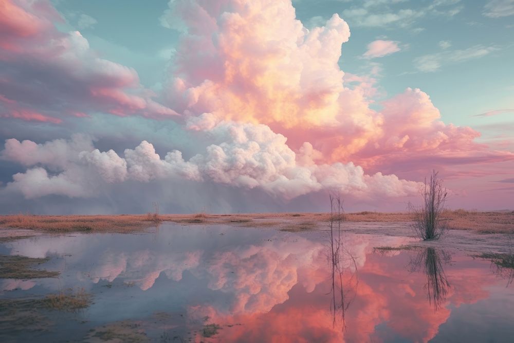 Thundering Skies Nest landscape outdoors nature. AI generated Image by rawpixel.