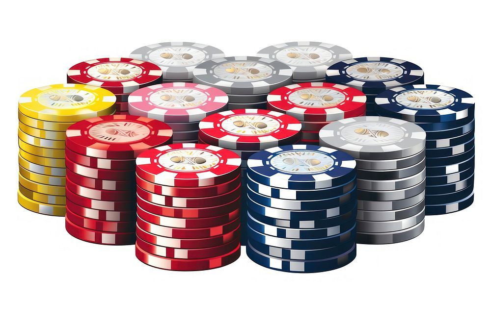 Casino chips stacks gambling sports game. AI generated Image by rawpixel.