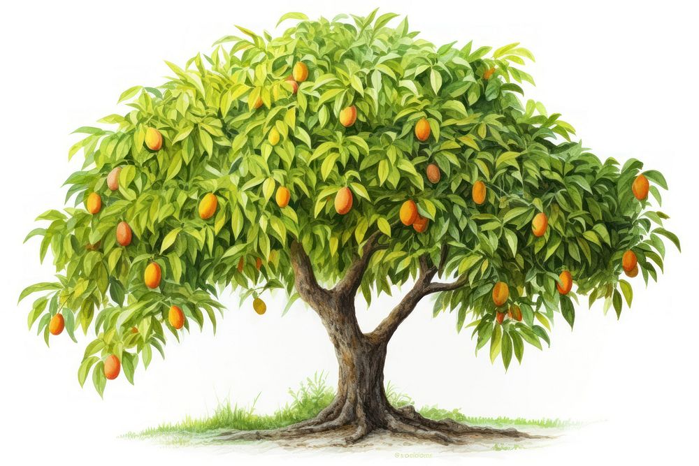 mango tree plant fruit food. Premium Photo Illustration rawpixel