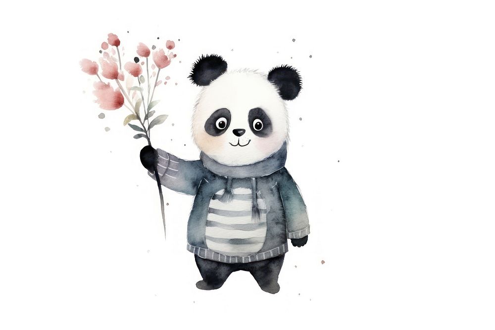 Panda mammal animal bear. AI generated Image by rawpixel.