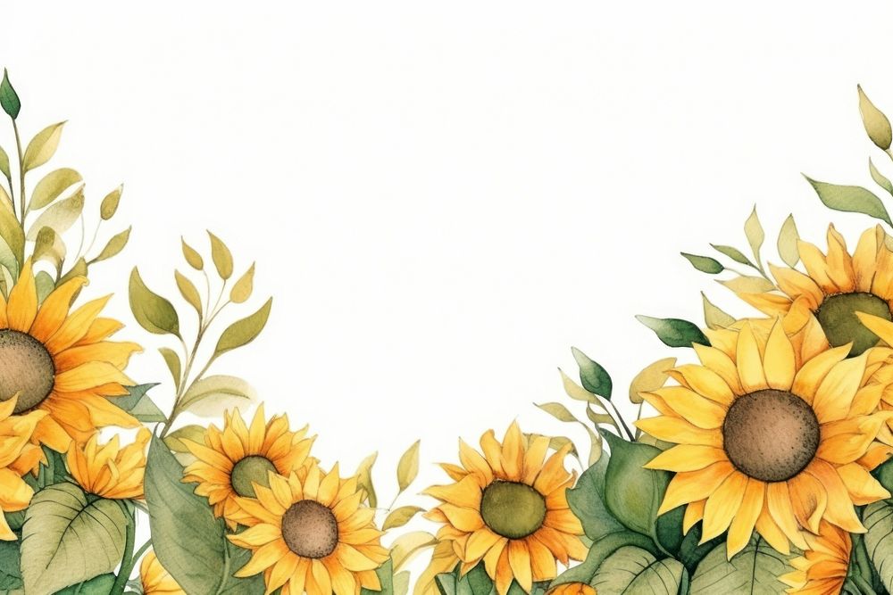 Sunflower garden backgrounds plant inflorescence. AI generated Image by rawpixel.