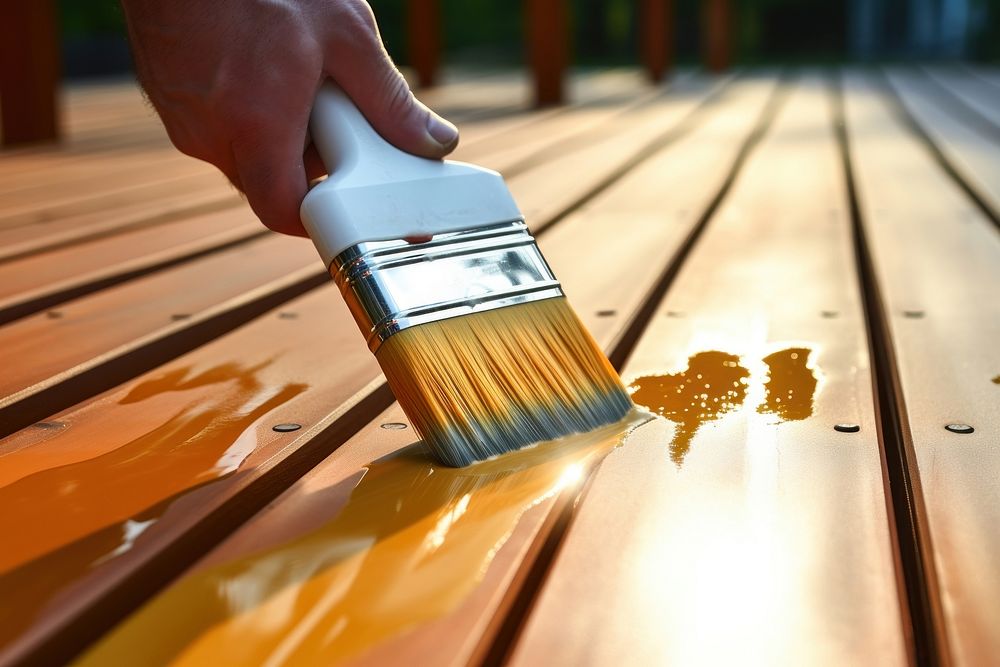 Wood stain brush hardwood hand. Free Photo rawpixel