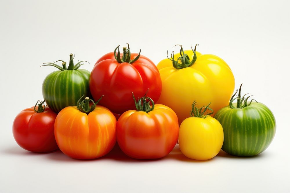 Tomatoes vegetable yellow green. AI generated Image by rawpixel.