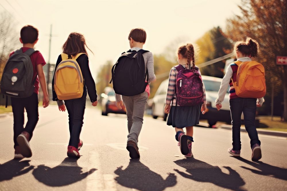 Kids walking footwear backpack. AI generated Image by rawpixel.