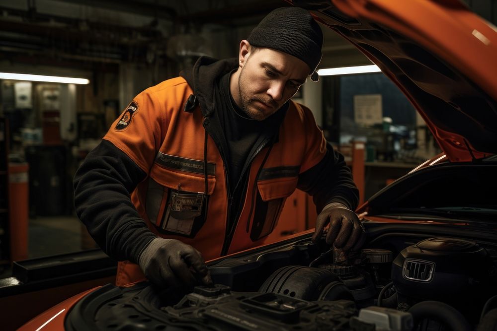 Car service mechanic vehicle working. AI generated Image by rawpixel.