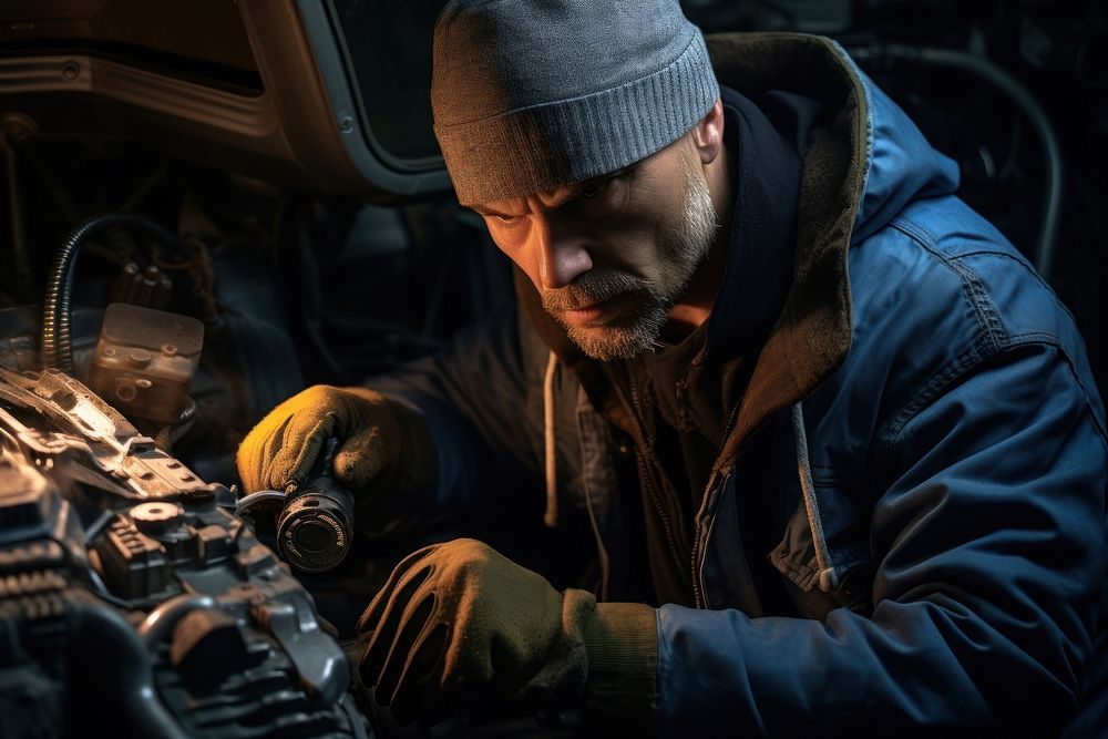Car service mechanic working adult. AI generated Image by rawpixel.