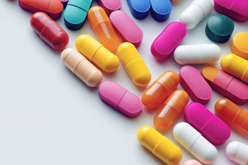 Pills medication tablet, design resource. AI generated Image by rawpixel