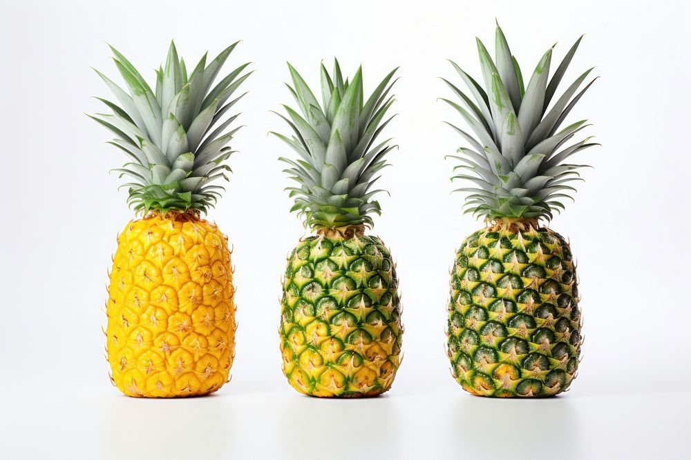 Pineapple yellow plant fruit. AI generated Image by rawpixel.