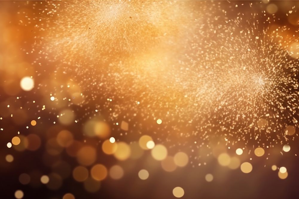 Gold glitter fireworks  abstract. 