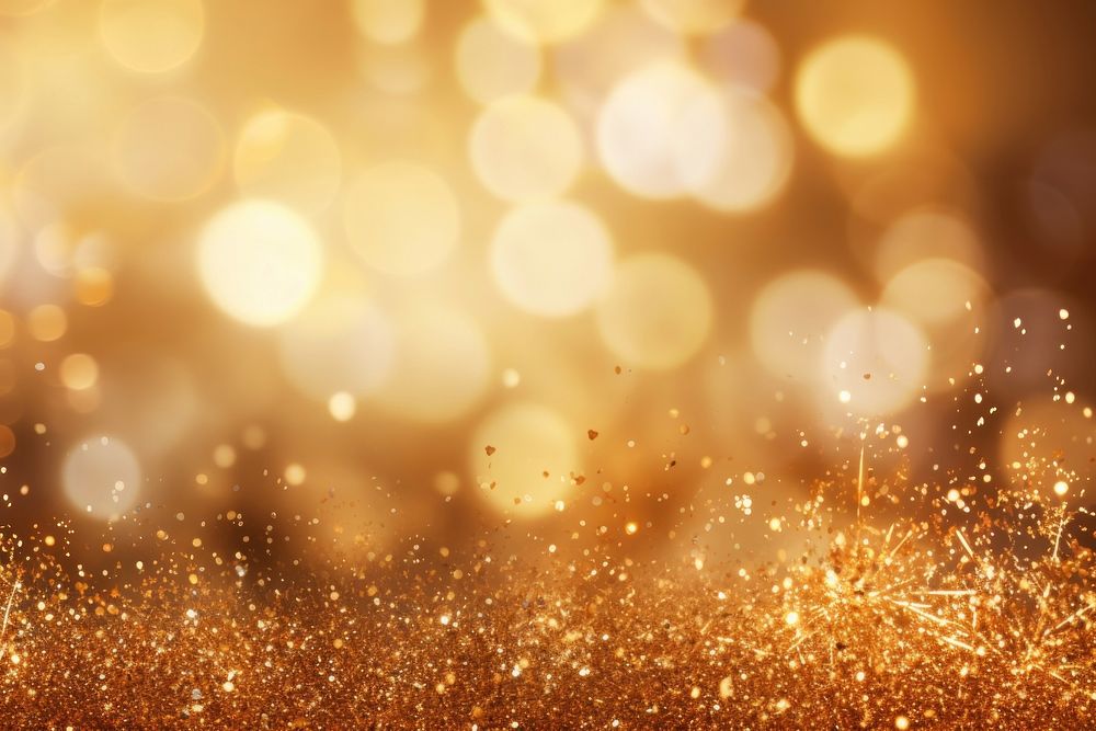 Gold glitter backgrounds fireworks abstract. AI generated Image by rawpixel.