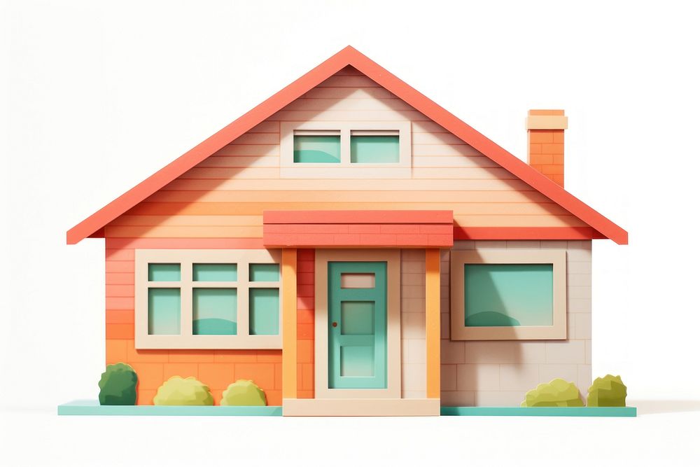 Bungalow house architecture building cottage. AI generated Image by rawpixel.