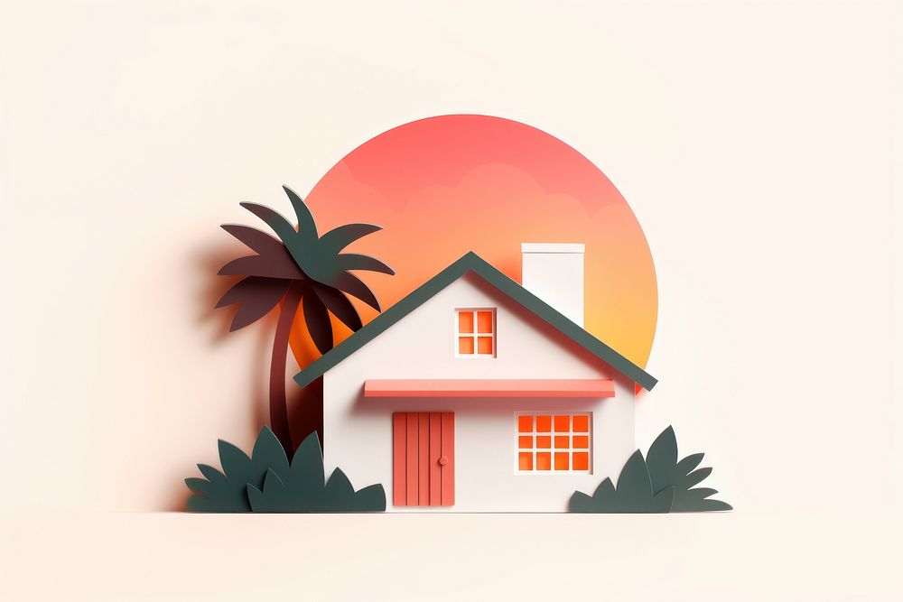 Bungalow house architecture building outdoors. AI generated Image by rawpixel.