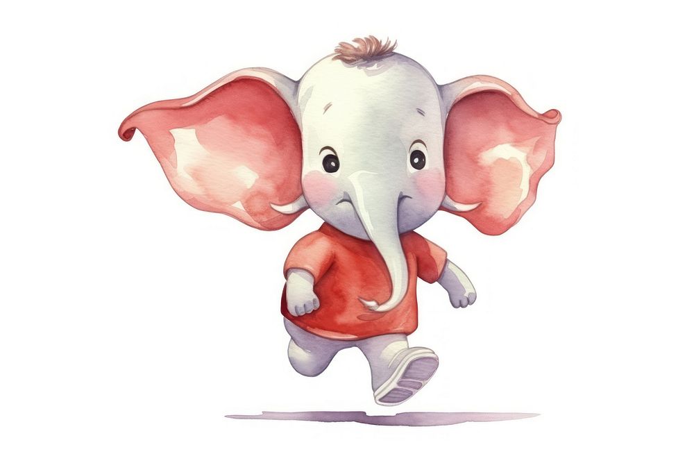 Animal elephant cartoon mammal. AI generated Image by rawpixel.