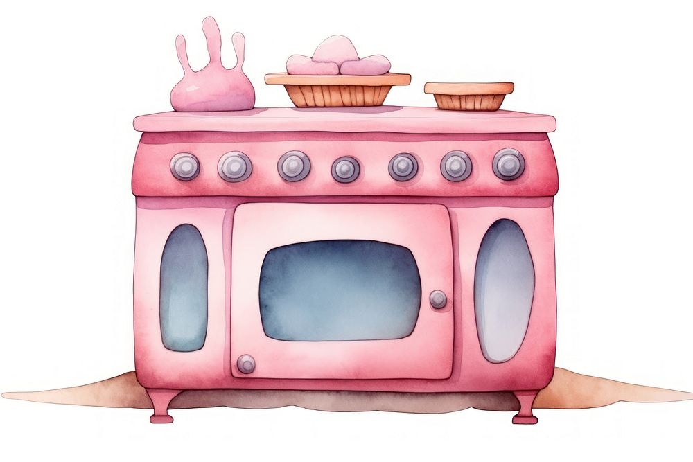 A oven appliance cartoon electronics. AI generated Image by rawpixel.