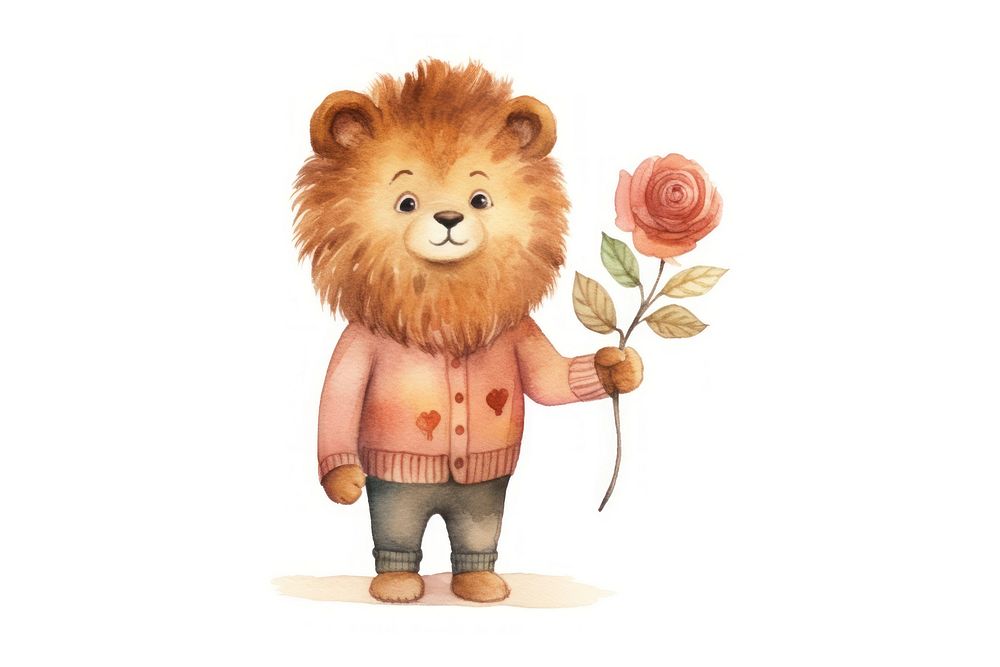 Lion flower cute toy. AI generated Image by rawpixel.