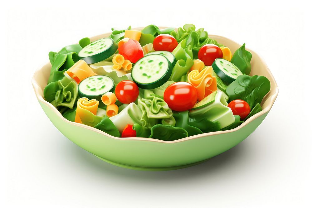 Vegetable salad plate food. AI generated Image by rawpixel.