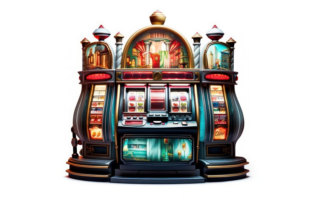 SLOT MACHINE gambling machine casino. AI generated Image by rawpixel.