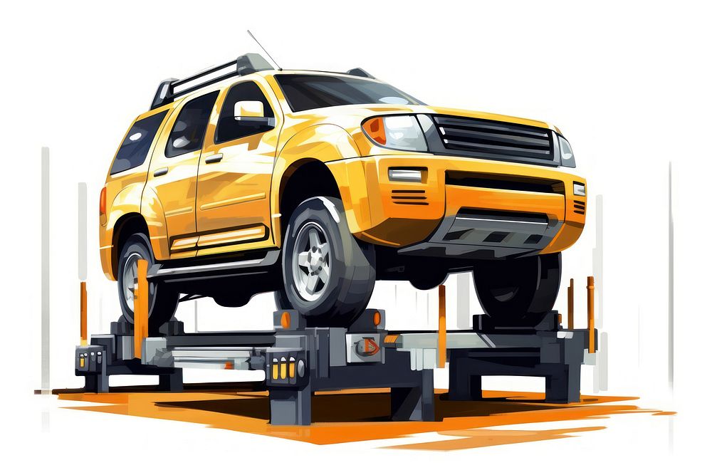 Car lift vehicle truck wheel. AI generated Image by rawpixel.