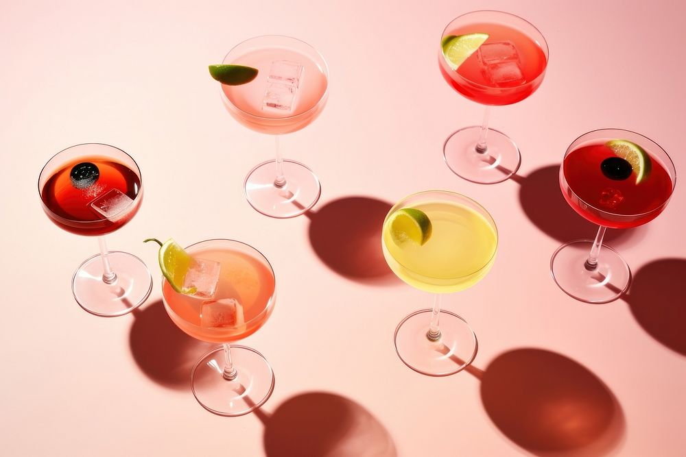 Colorful fruity cocktails, design resource. AI generated Image by rawpixel