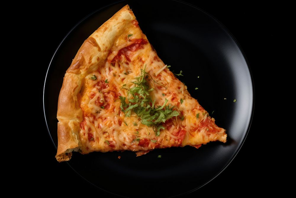 Pizza food dish vegetable. AI generated Image by rawpixel.