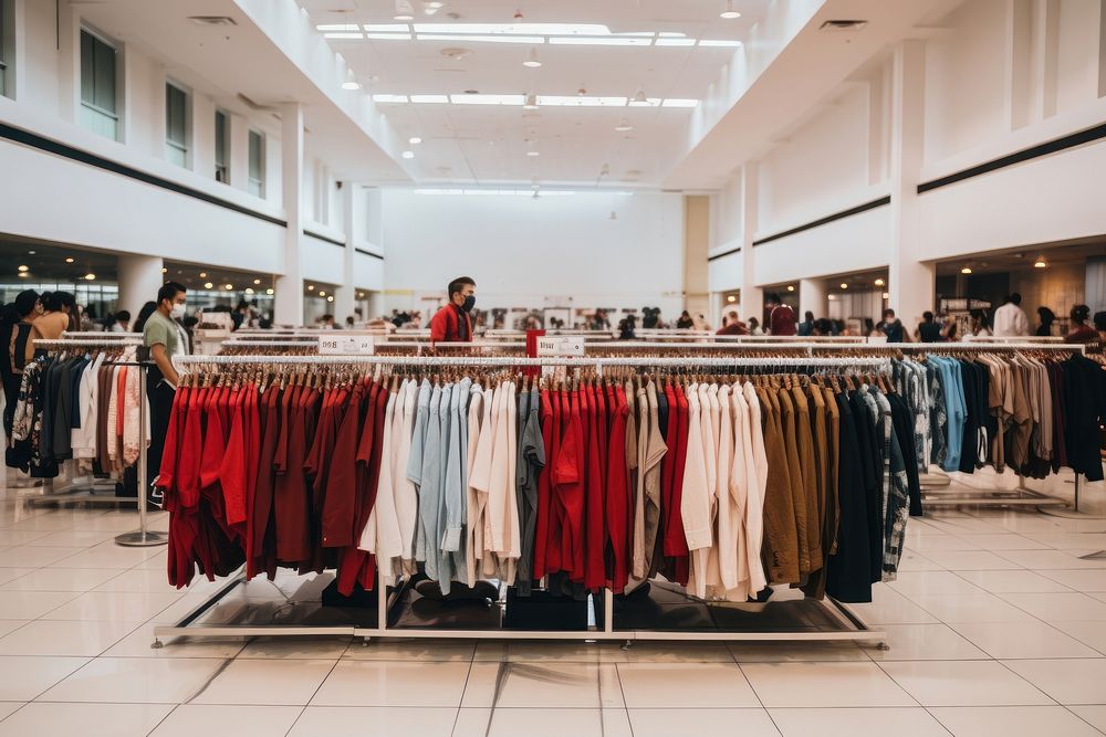 Clothes sales shopping fashion market. AI generated Image by rawpixel.