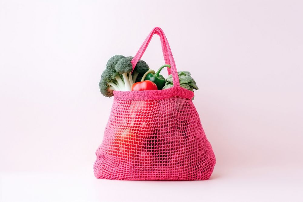 Bag vegetable handbag basket. AI generated Image by rawpixel.