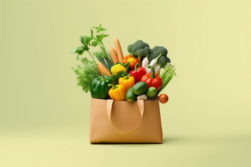 Bag vegetable plant food. 