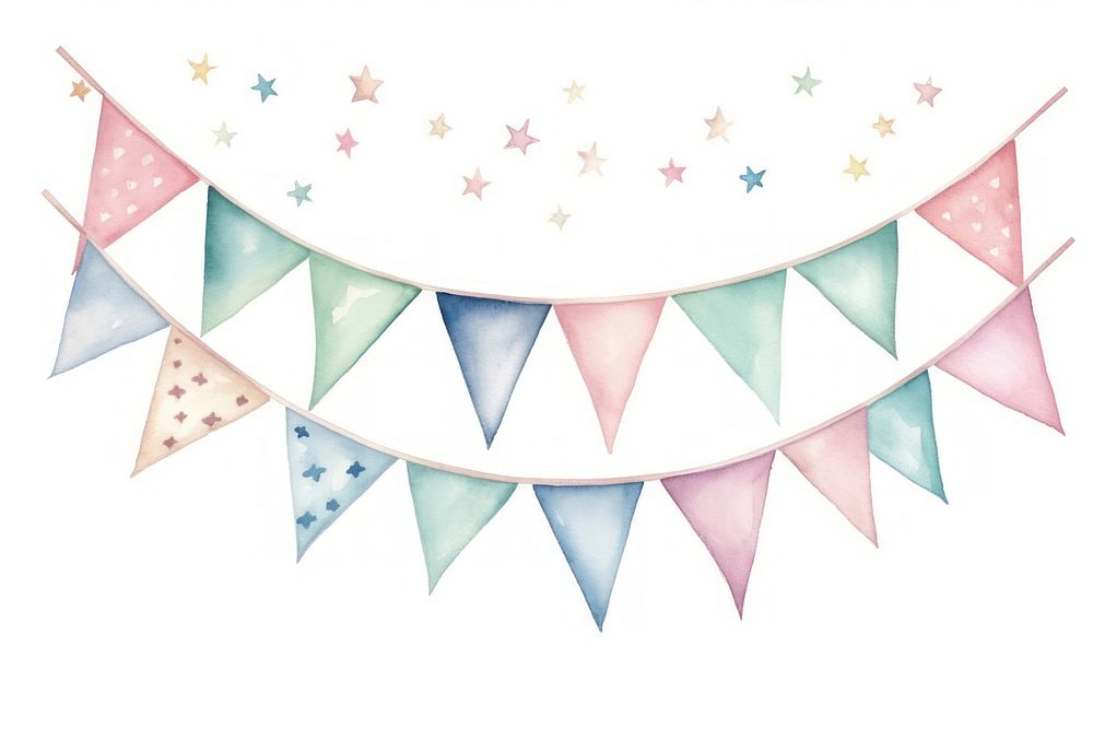 Birthday banner backgrounds white background clothesline. AI generated Image by rawpixel.
