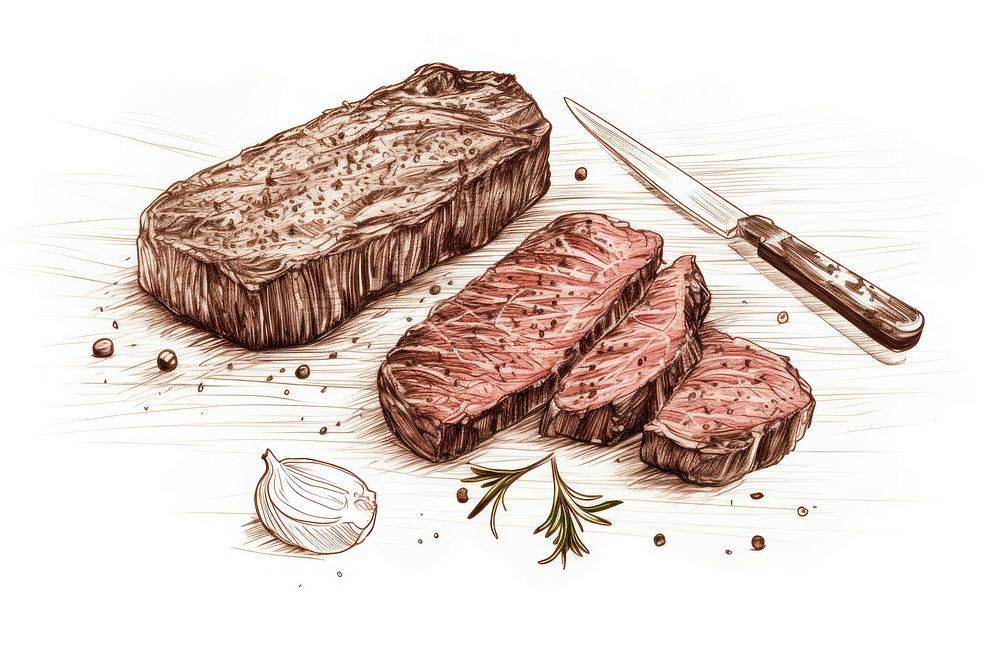 Florentine steak beef meat food. Free Photo Illustration rawpixel