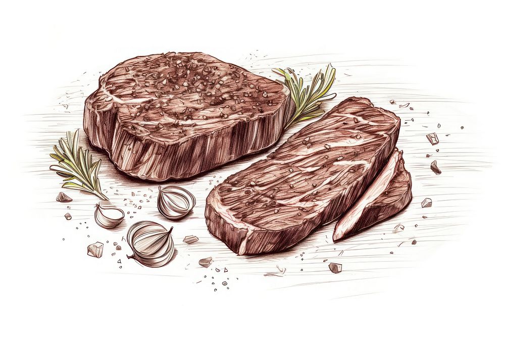 Florentine steak beef food meat. AI generated Image by rawpixel.