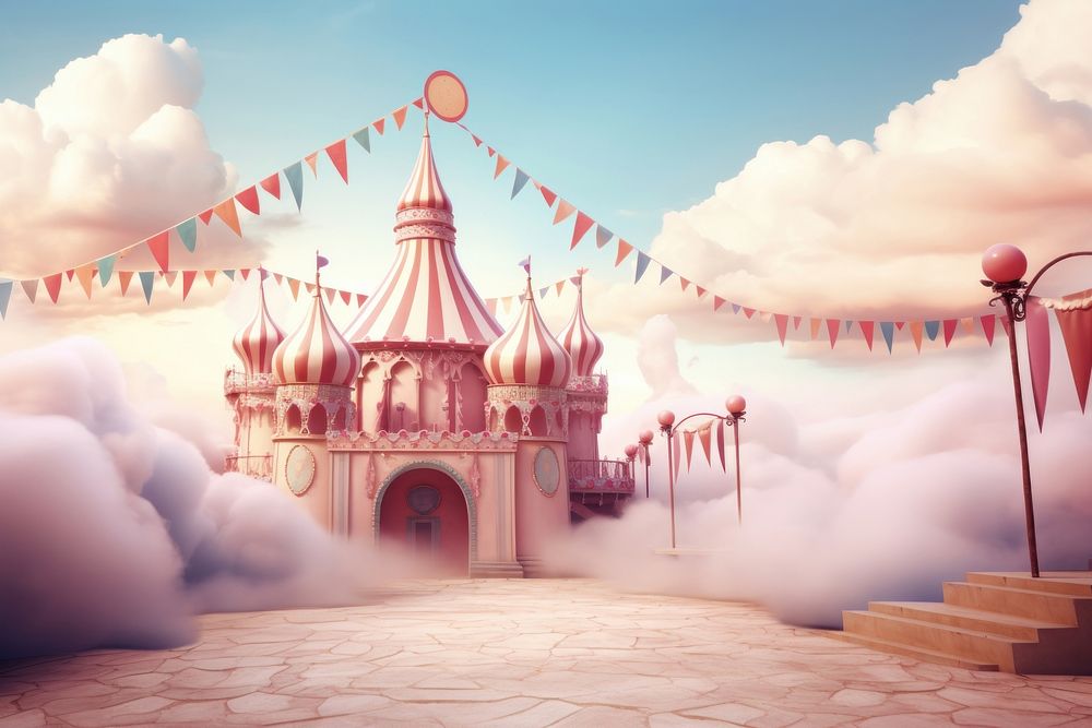Circus outdoors architecture spirituality. AI generated Image by rawpixel.