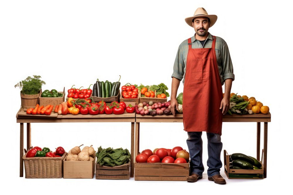 Vegetable gardening market farmer. AI generated Image by rawpixel.