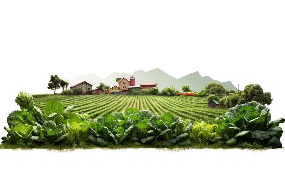 Vegetable farm agriculture outdoors nature. AI generated Image by rawpixel.