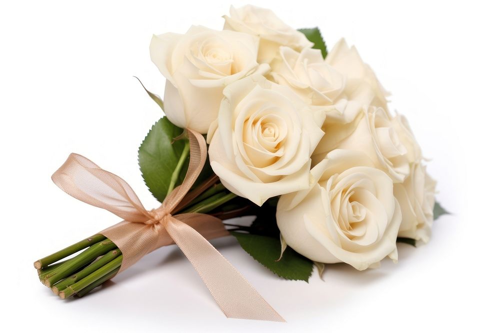 Wedding flower plant white rose. AI generated Image by rawpixel.