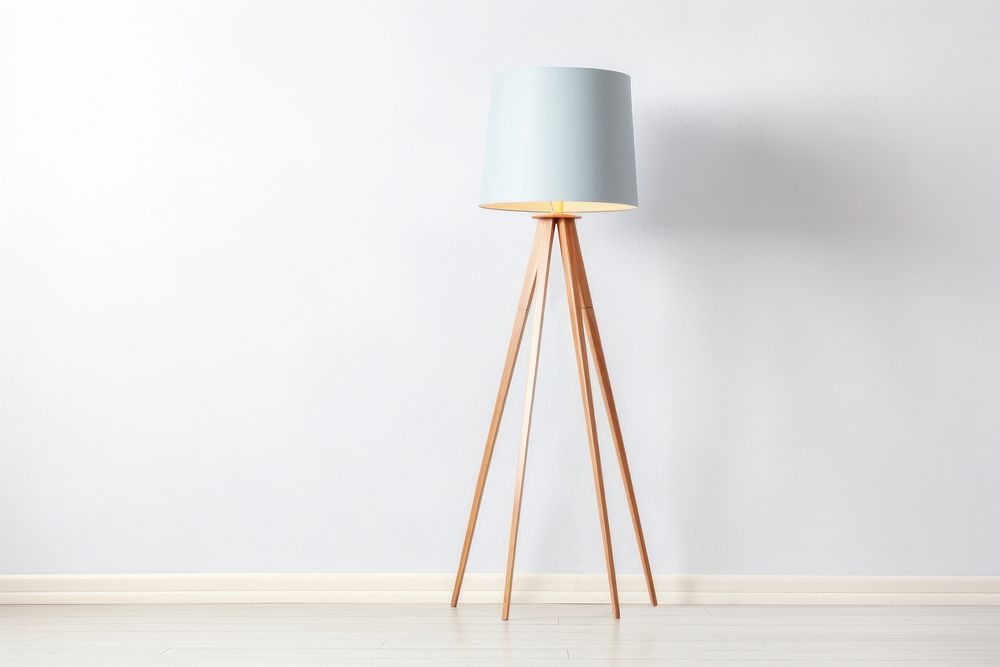 Cute modern standing lamp electricity technology lampshade. AI generated Image by rawpixel.