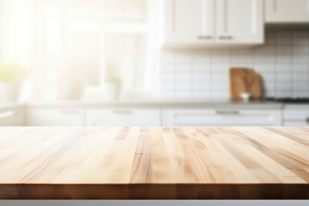 Wood countertops kitchen hardwood furniture. AI generated Image by rawpixel.